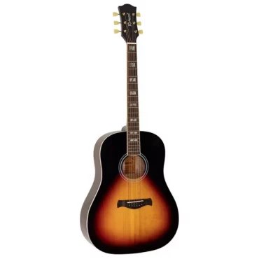 Guitarra Acústica Dread. Richwood tapa abeto macizo sunb