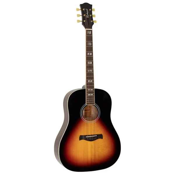 Guitarra Acústica Dread. Richwood tapa abeto macizo sunb