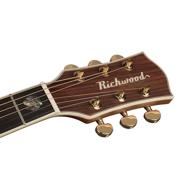 GUITARRA ACÚSTICA RICHWOOD ELECTRIFICADA AUDITORIUM ARTESANA - Imagen 4