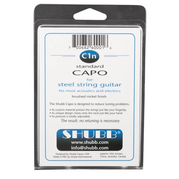 CEJILLA SHUBB C1N MODELO C NÍQUEL ACÚSTICA/ELÉCTRICA - Imagen 3