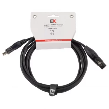 CABLE EK AUDIO USB/XLR HEMBRA 3 m