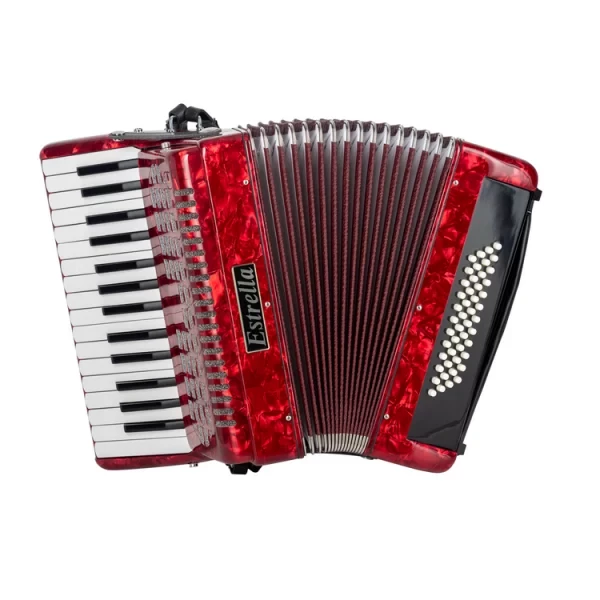 ACORDEÓN ESTRELLA 34/60 ROJO