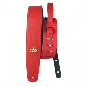 CORREA PARA GUITARRA Y PARA BAJO BASSO SERIE ECO VEGANA ROJA
