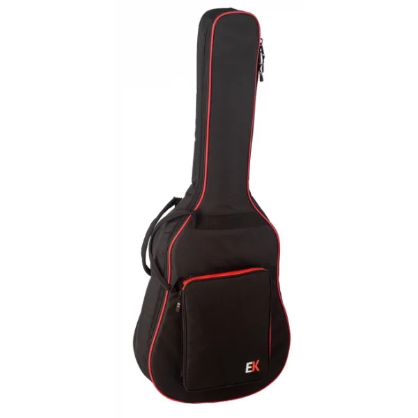 FUNDA EK PARA GUITARRA ACÚSTICA DE 10mm ROJA