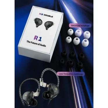 AURICULAR DE OIDO DOUBLE IER1 CON CABLE EXTRAIBLE