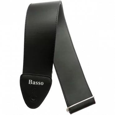 CORREA BASSO PARA GUITARRA Y BAJO SERIE BÁSICA NEGRA 7CM