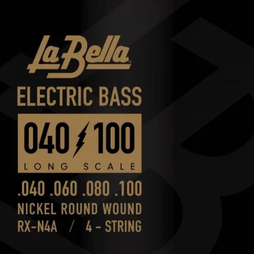 JUEGO DE CUERDAS LA BELLA PARA BAJO ELÉCTRICO RXN4A NICKEL 040-100