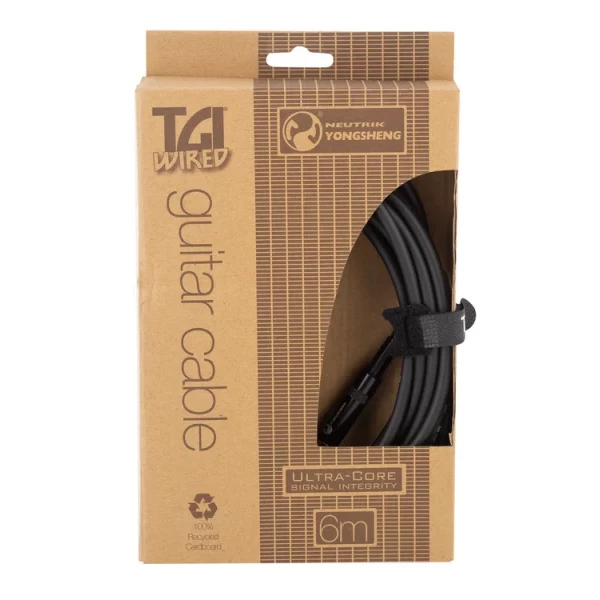 CABLE PARA GUITARRA TGI ULTRACORE NEUTRIK RECTO 6M