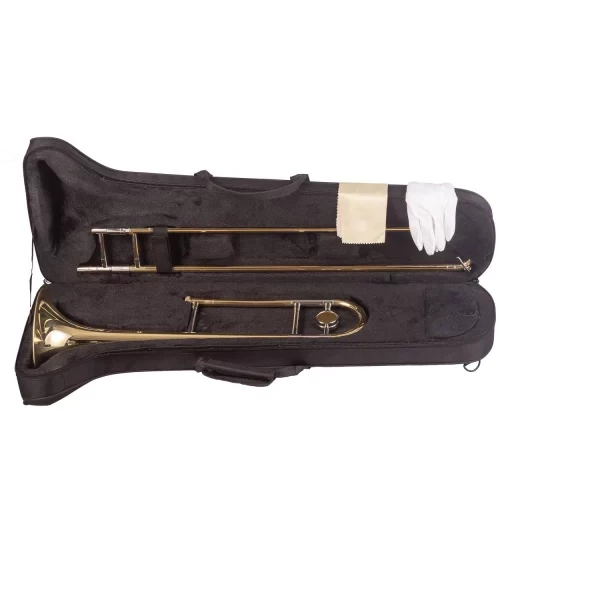 TROMBÓN AMADEUS TENOR LACADO TUBO ANCHO SIB - Imagen 8