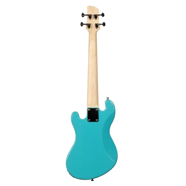 UKELELE KALA U-BASS DE CUERPO MACIZO AZUL DE 4 CUERDAS - Imagen 2