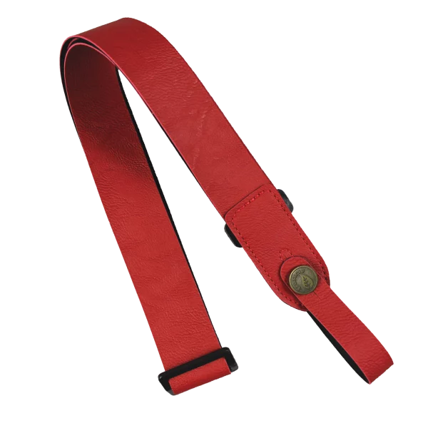 CORREA PARA GUITARRA, BAJO Y UKELELE SERIE ECO VEGANA ROJA