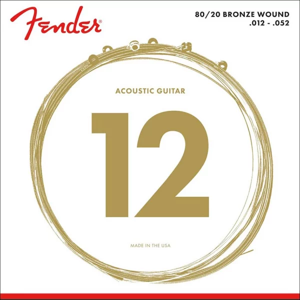 JUEGO DE CUERDAS FENDER PARA ACÚSITCAS LIGHT 012 - 052