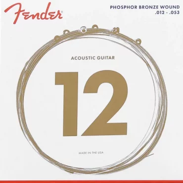 JUEGO DE CUERDAS FENDER PARA GUITARRA ACÚSITCA LIGHT 012 - 053