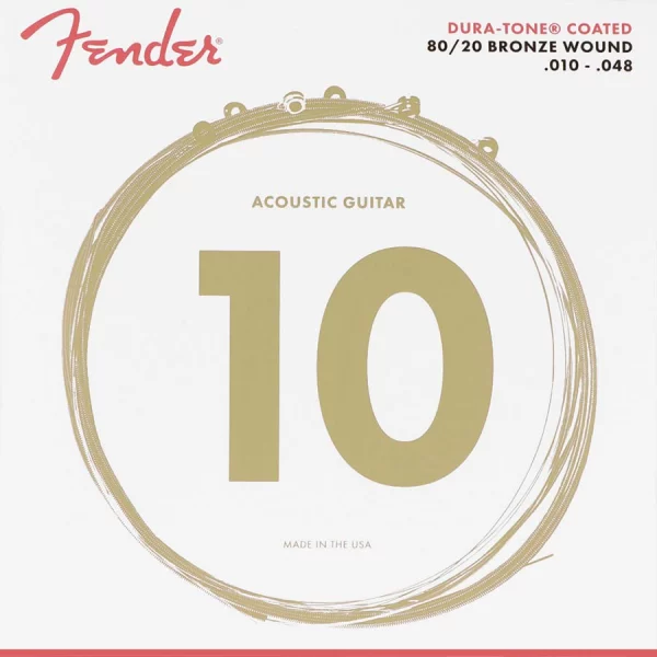 JUEGO DE CUERDAS FENDER PARA GUITARRA ACÚSTICA EXTRA LIGHT 010 - 048