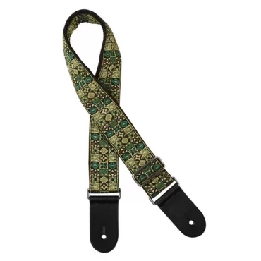 CORREA GAUCHO SERIE TRADICIONAL PARA GUITARRA 50mm MOSAICO VERDE