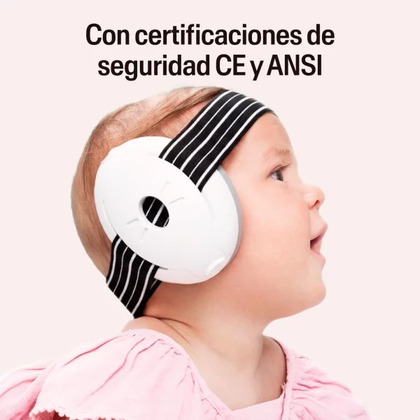 CASCOS PROTECCIÓN RUIDOS MUFFY BABY NEGRO - Imagen 2