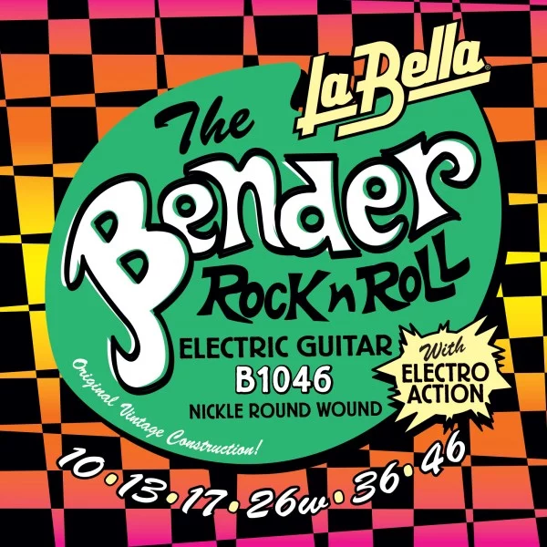 JUEGO DE CUERDAS PARA GUITARRA ELÉCTRICA LA BELLA SUPER BENDER REGULAR 10-46