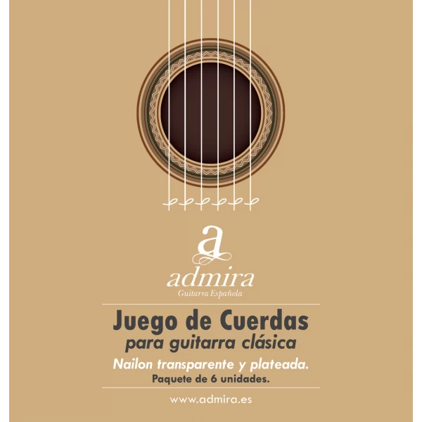 JUEGO DE CUERDAS ADMIRA PARA GUITARRA CLÁSICA