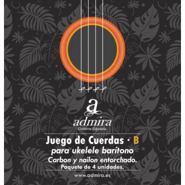 JUEGO DE CUERDAS ADMIRA PARA UKELELE BARÍTONO CA500UKCB CARBON