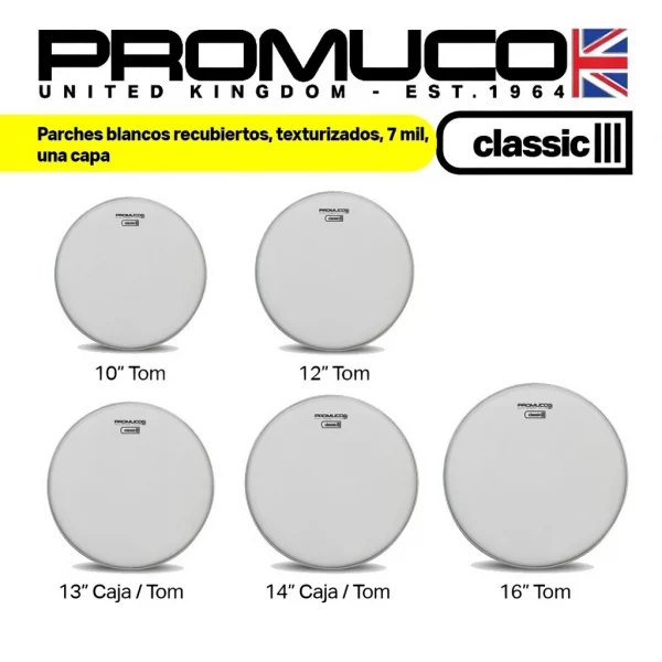 PARCHE PROMUCO CLASSIC RECUBIERTO 13" - Imagen 2