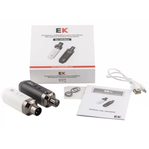 SISTEMA EK INALÁMBRICO TRANSMISOR/RECEPTOR PARA MICRÓFONO - Imagen 3