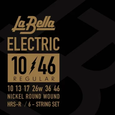 JUEGO DE CUERDAS PARA GUITARRA ELÉCTRICA LA BELLA HRS REGULAR 10-46