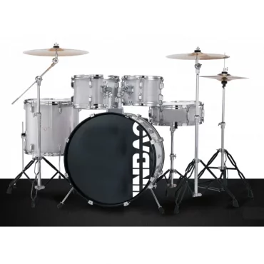 BATERÍA JINBAO BOMBO DE 22" GRIS CLARO