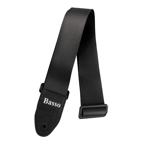 CORREA BASSO PARA GUITARRA Y BAJO SERIE BÁSICA NEGRA 5 CM