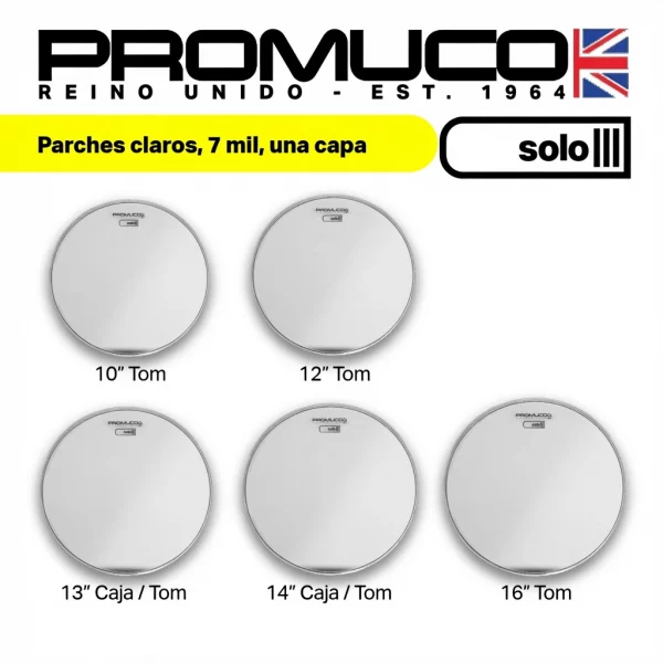 PARCHE PROMUCO SOLO TRANPARENTE DE 10" - Imagen 2