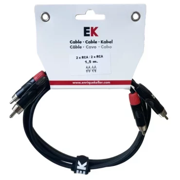 CABLE EK AUDIO 2 RCA - 2 RCA 1,5 M