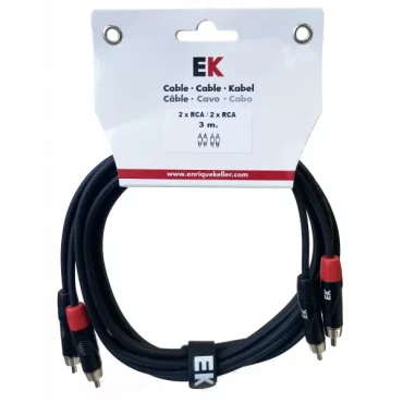 CABLE EK AUDIO 2 RCA - 2 RCA 3 M
