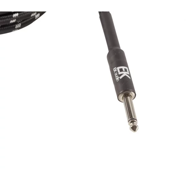 CABLE EK AUDIO PARA GUITARRA JACK - JACK RECTOS TELA TRENZADA DE 3 M - Imagen 3
