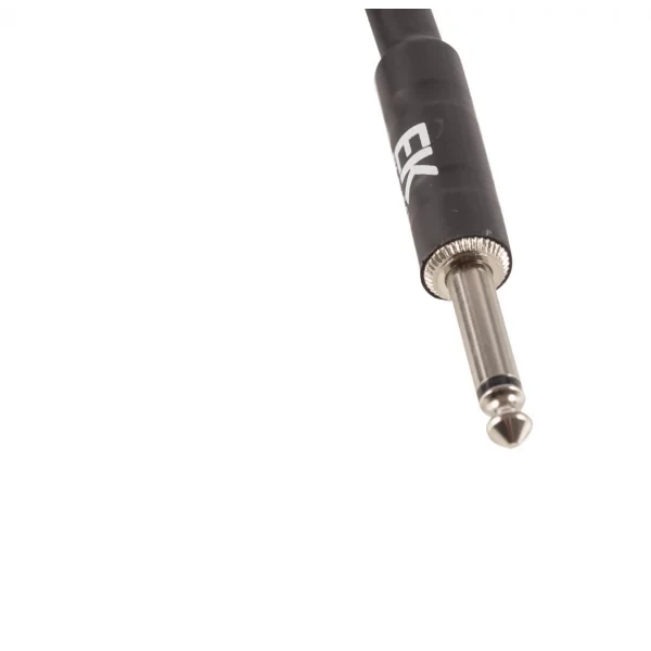 CABLE EK AUDIO PARA GUITARRA JACK - JACK RECTO- ACODADO TELA TRENZADA DE 6 M - Imagen 3