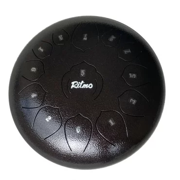 TONGUE DRUM DE 12” UPGRADED PREMIUM LOTUS SERIE 13 NOTAS BRONCE