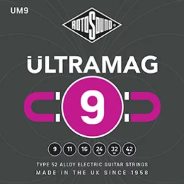 JUEGO DE CUERDAS ROTOSOUND ULTRAMAG PARA GUITARRA ELÉCTRICA UM9