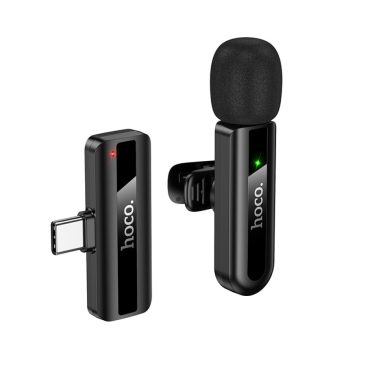 Micrófono Lavalier Hoco L20 inalámbrico con DSP y USB-C