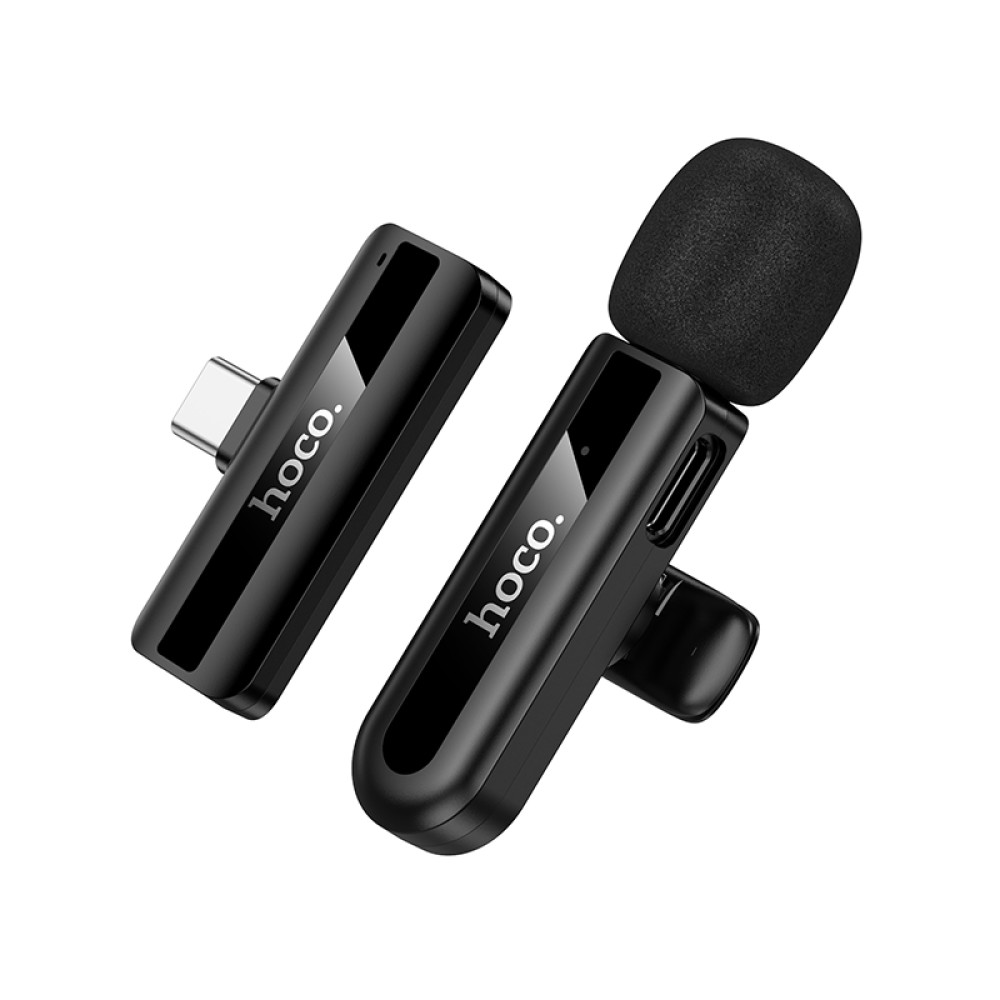 Micrófono Lavalier Hoco L20 inalámbrico con DSP y USB-C - Imagen 5