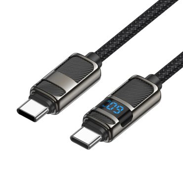 Cable Hoco U137 USB-C - USB-C PD 60W 1,2m con pantalla LED