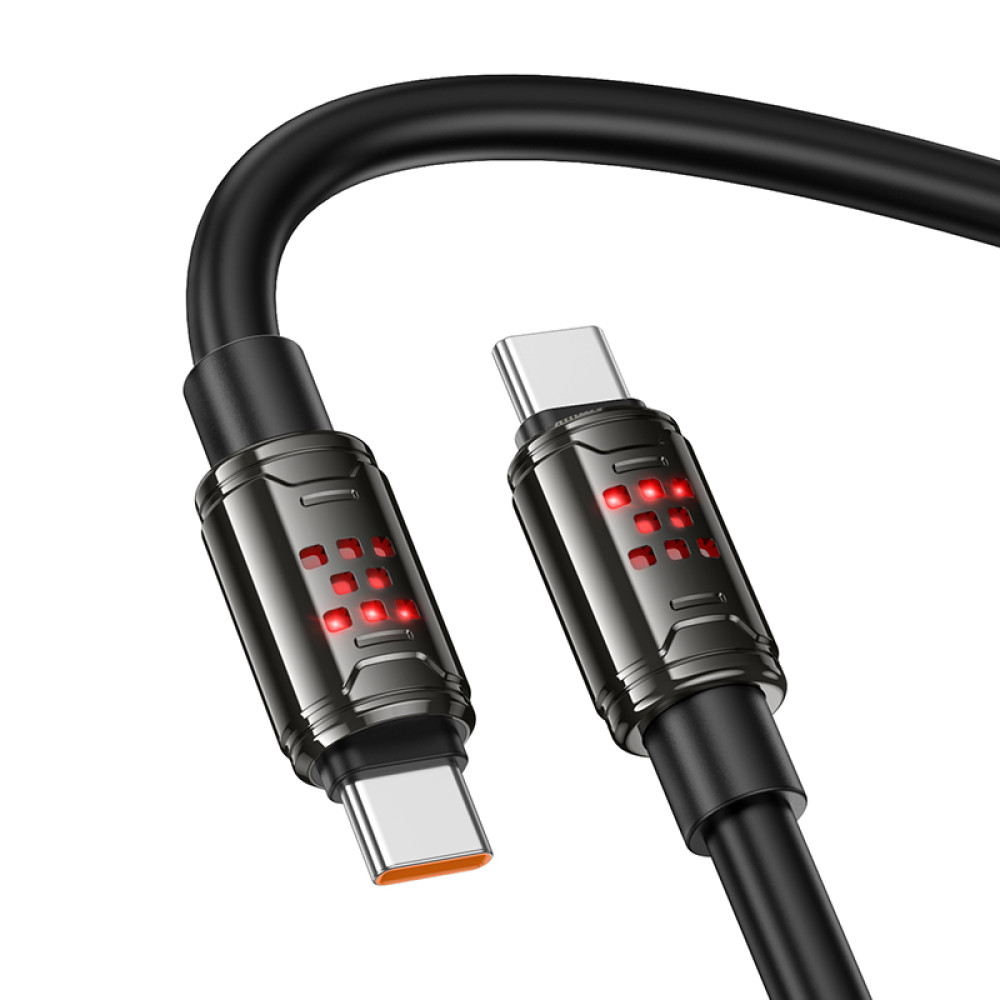 Cable Hoco U143 USB-C - USB-C PD 240W 1,2m y 6mm - Imagen 2