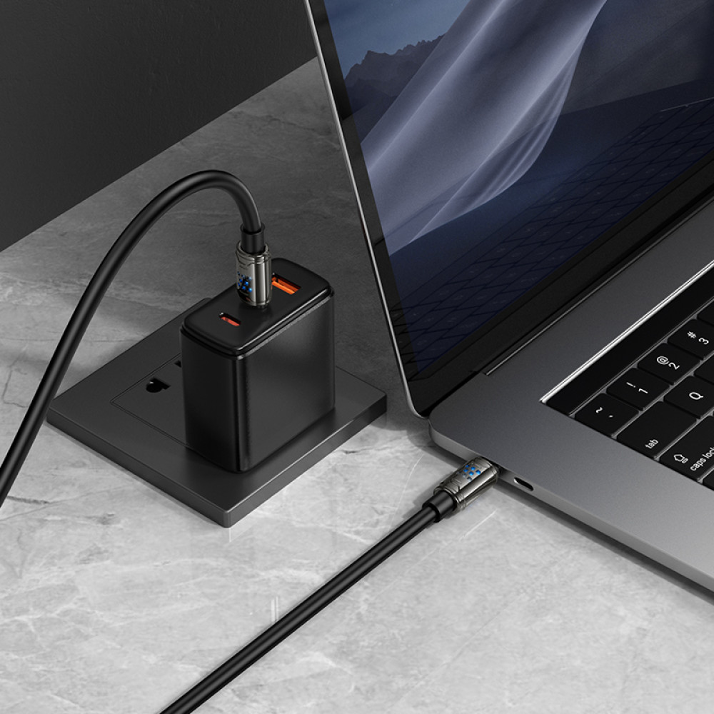 Cable Hoco U143 USB-C - USB-C PD 240W 1,2m y 6mm - Imagen 7