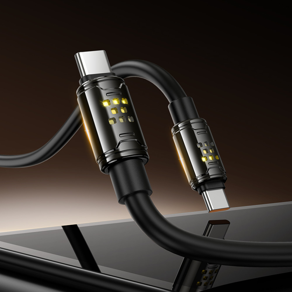 Cable Hoco U143 USB-C - USB-C PD 240W 1,2m y 6mm - Imagen 8