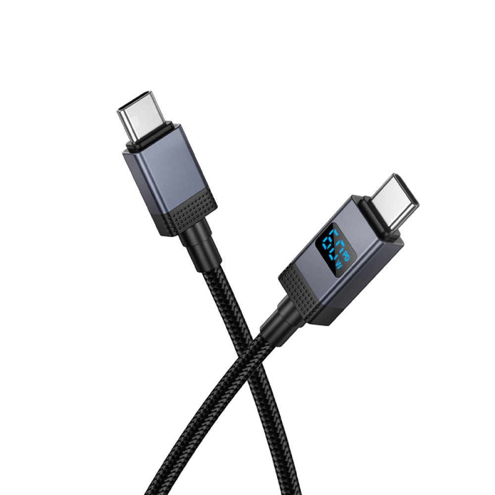 Cable Hoco X118 USB-C - USB-C PD 60W 1m con pantalla LED - Imagen 3