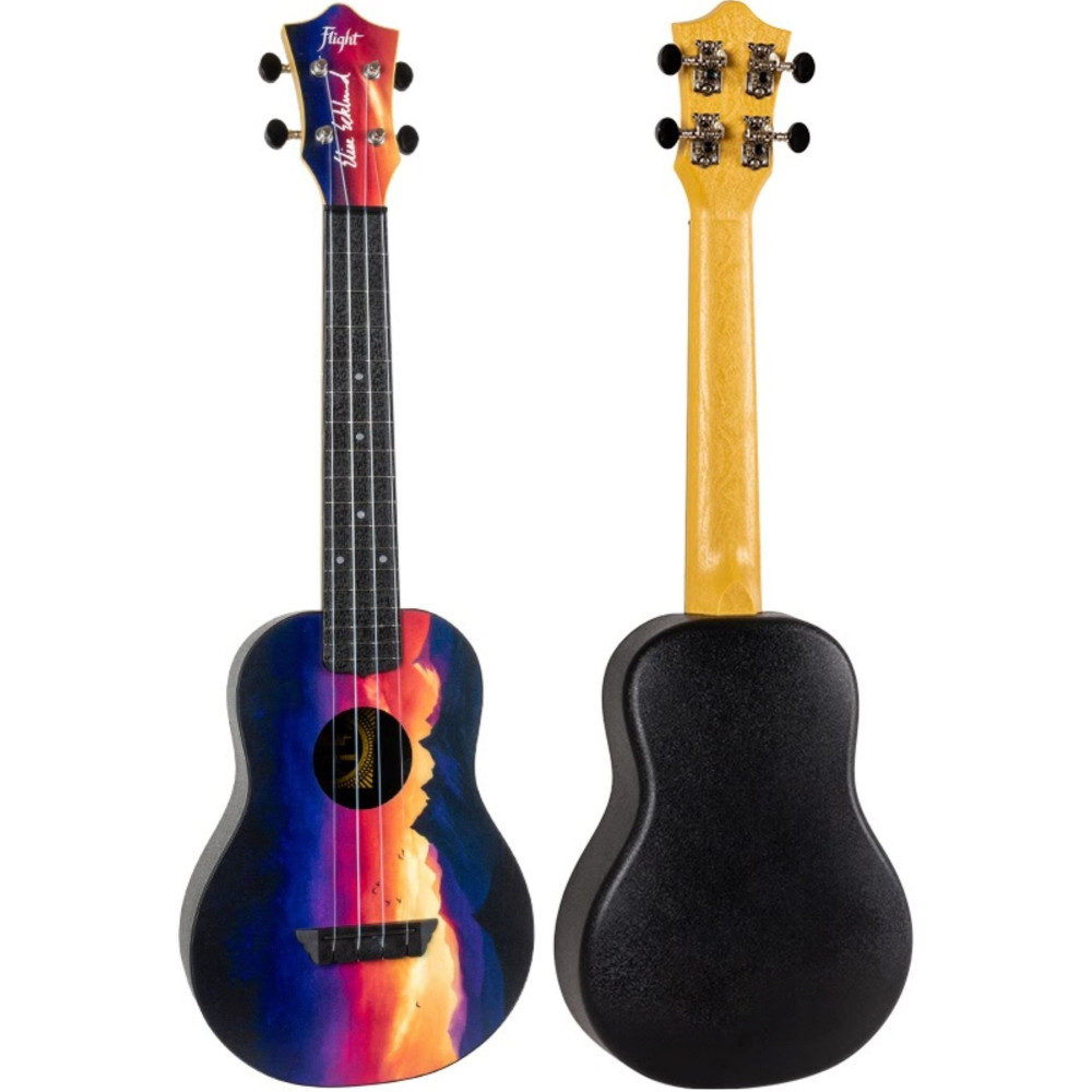 Ukelele Concert Flight TUC-EE Travel Sunset Elise Ecklund Signature - Imagen 2