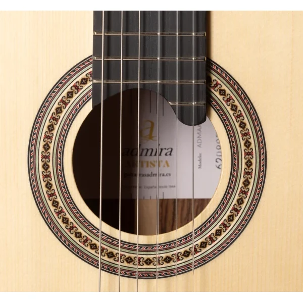 GUITARRA CLÁSICA ADMIRA ARTISTA SERIE CONSERVATORIO TAPA ABETO FONDO ZIRICOTE - Imagen 3