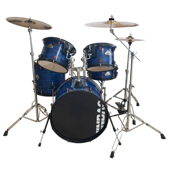 BATERÍA JINBAO BOMBO 22" AZUL - Imagen 2